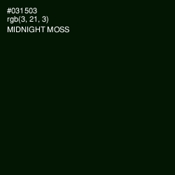 #031503 - Midnight Moss Color Image